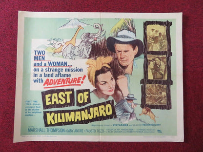 EAST OF KILIMANJARO US HALF SHEET (22"x 28")  POSTER MARSHALL THOMPSON 1962