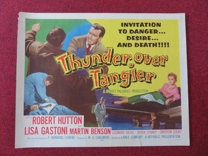 THUNDER OVER TANGIER US HALF SHEET (22"x 28") POSTER ROBERT HUTTON 1957