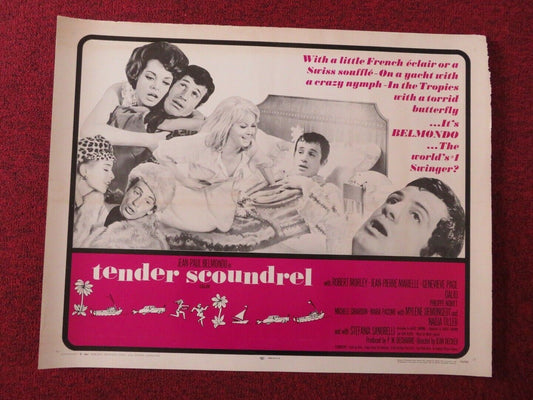 TENDER SCOUNDREL US HALF SHEET (22"x 28") POSTER JEAN-PAUL BELMONDO 1967