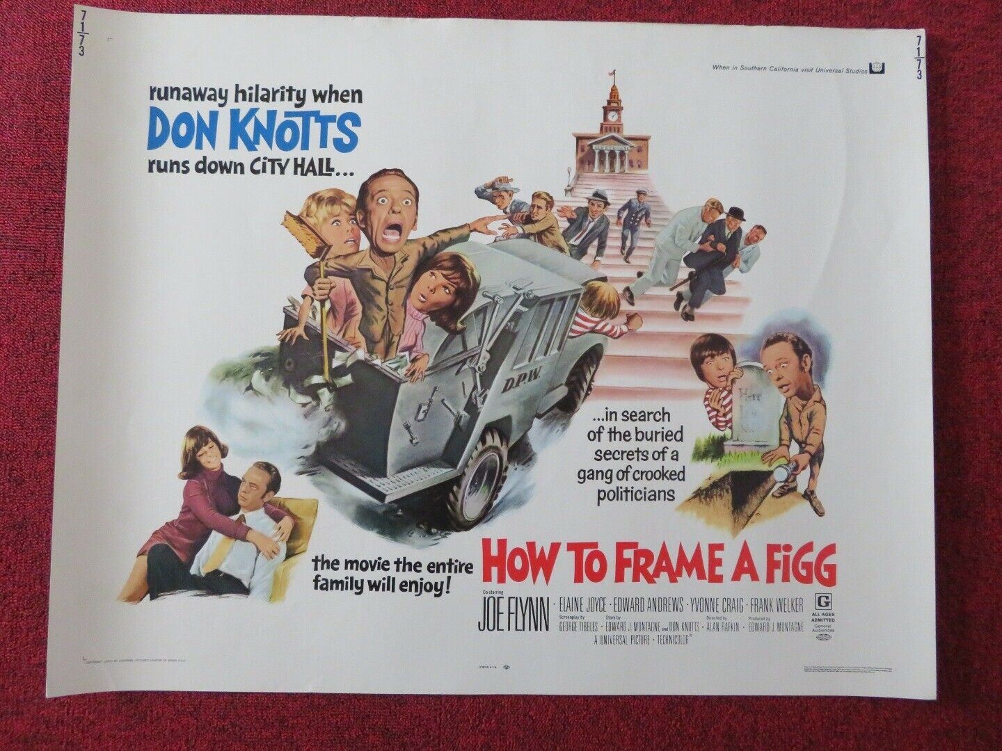 HOW TO FRAME A FIGG  US HALF SHEET (22"x 28") POSTER JOE FLYNN ELAINE JOYCE '71