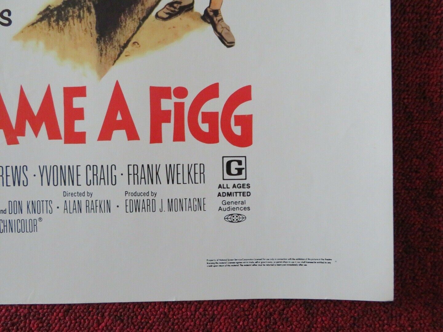 HOW TO FRAME A FIGG  US HALF SHEET (22"x 28") POSTER JOE FLYNN ELAINE JOYCE '71