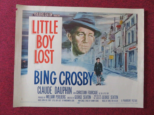 LITTLE LOST BOY  US HALF SHEET (22"x 28") POSTER BING CROSBY 1953