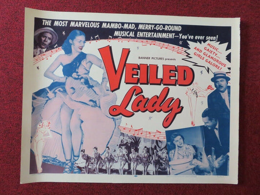 VEILED LADY US HALF SHEET (22"x 28") POSTER GÉZA VON CZIFFRA 1956