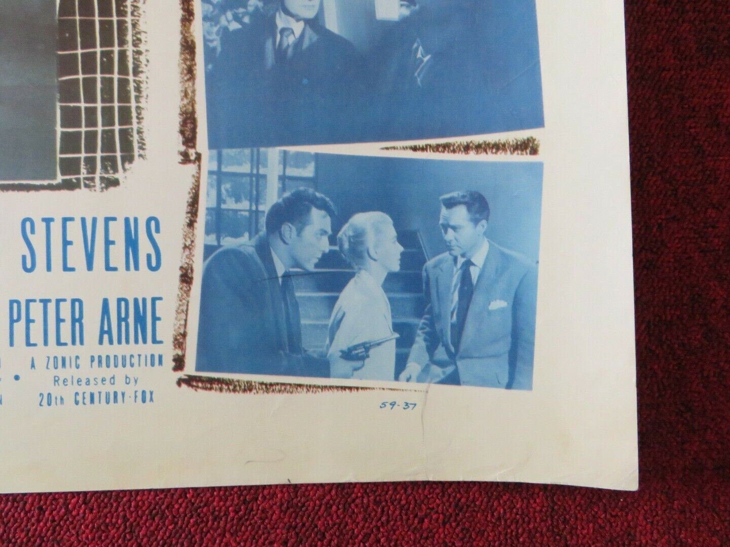 INTENT TO KILL  US HALF SHEET (22"x 28") POSTER RICHARD TODD BETSY DRAKE 1959