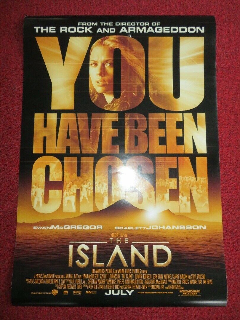 THE ISLAND US ONE SHEET ROLLED POSTER MICHAEL BAY MCGREGOR JOHANSSON 2005