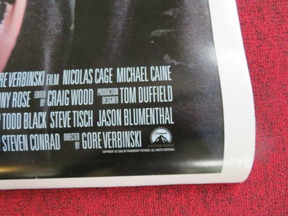 THE WEATHER MAN  US ONE SHEET ROLLED POSTER NICOLAS CAGE MICHAEL CAINE 2005