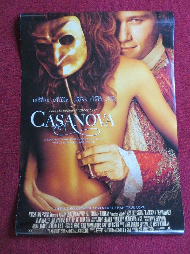 CASANOVA US ONE SHEET ROLLED POSTER HEATH LEDGER 2005