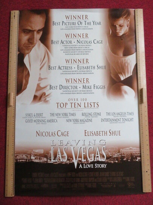 LEAVING LAS VEGAS  US ONE SHEET ROLLED POSTER NICOLAS CAGE ELISABETH SHUE 1995