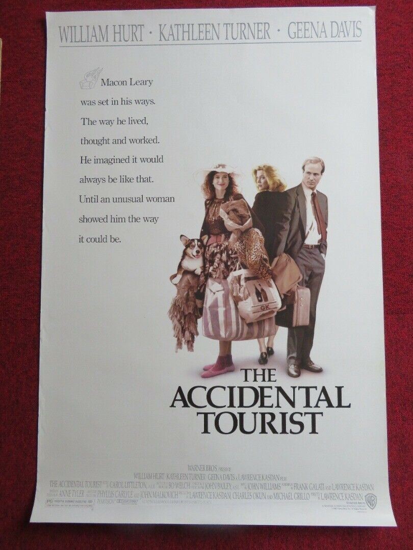 THE ACCIDENTAL TOURIST US ONE SHEET ROLLED POSTER WILLIAM HURT GEENA D ...