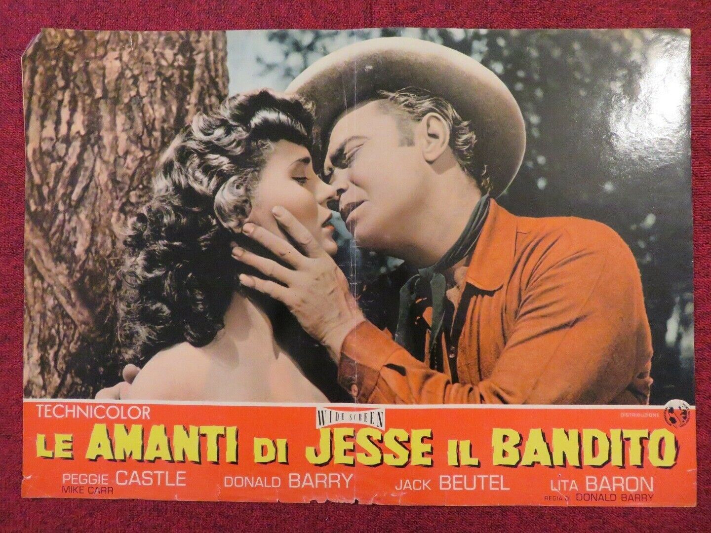 LE AMANTI DI JESSE IL BANDITO / JESSE JAMES' WOMEN ITALIAN FOTOBUSTA POSTER