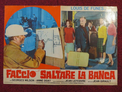 FACCIO SALTARE LA BANCA / LETS ROB THE BANK ITALIAN FOTOBUSTA POSTER 1964