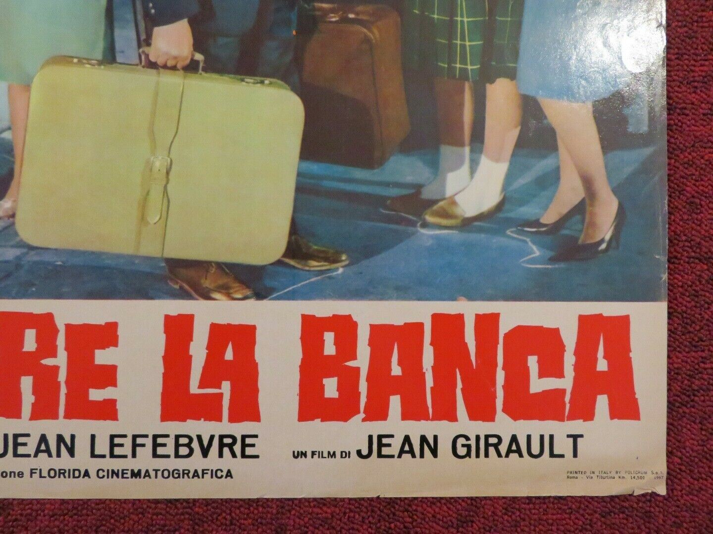 FACCIO SALTARE LA BANCA / LETS ROB THE BANK ITALIAN FOTOBUSTA POSTER 1964