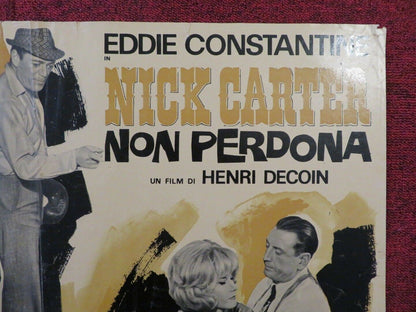 NICK CARTER NON PERDONA / LICENSE TO KILL ITALIAN FOTOBUSTA POSTER 1964