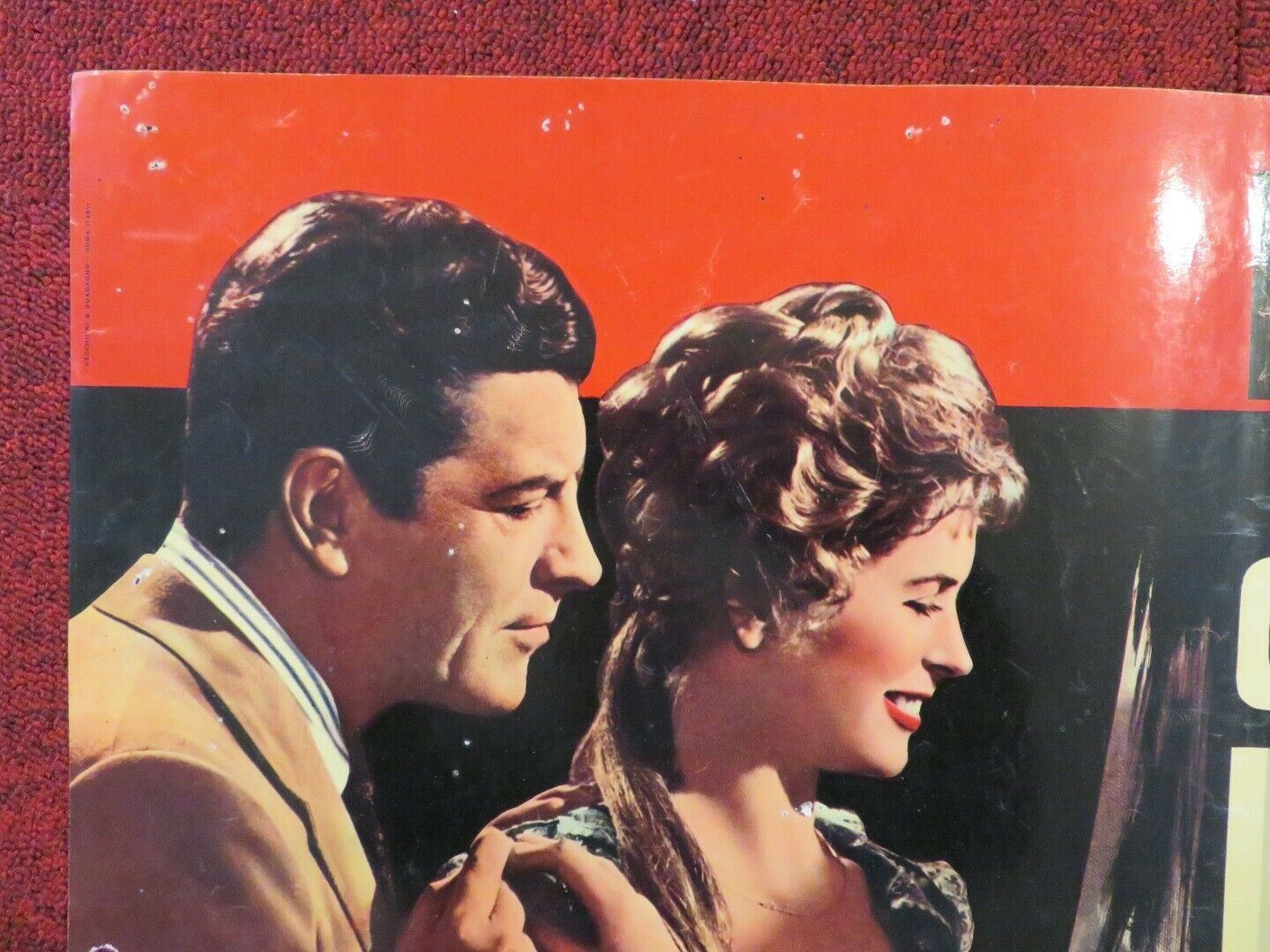 IL BUIO IN CIMA ALLE SCALE ITALIAN FOTOBUSTA POSTER ROBERT PRESTON 1960