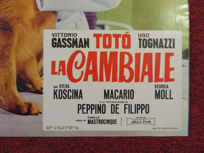 LA CAMBIALE ITALIAN FOTOBUSTA POSTER VITTORIO GASSMAN SYLVA KOSCINA 1959