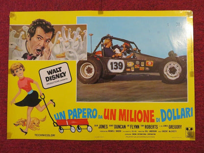 THE MILLION DOLLAR DUCK ITALIAN FOTOBUSTA POSTER DISNEY DEAN JONES 1971