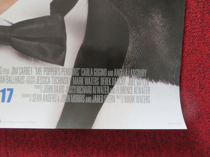 MR POPPERS PENGUINS US ONE SHEET ROLLED POSTER JIM CARREY CARLA GUGINO 2011