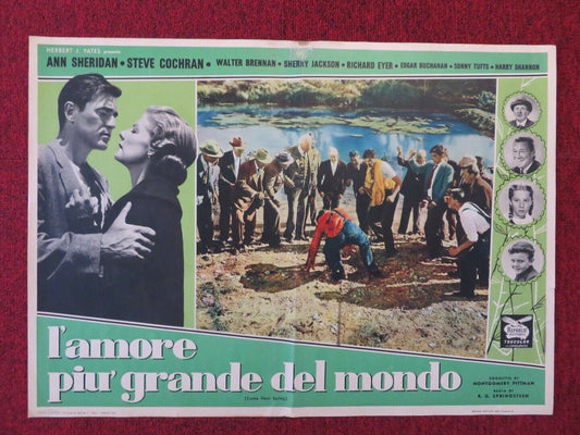 L'AMORE PIU' GRANDE DEL MONDO / COME NEXT SPRING ITALIAN FOTOBUSTA POSTER 1956