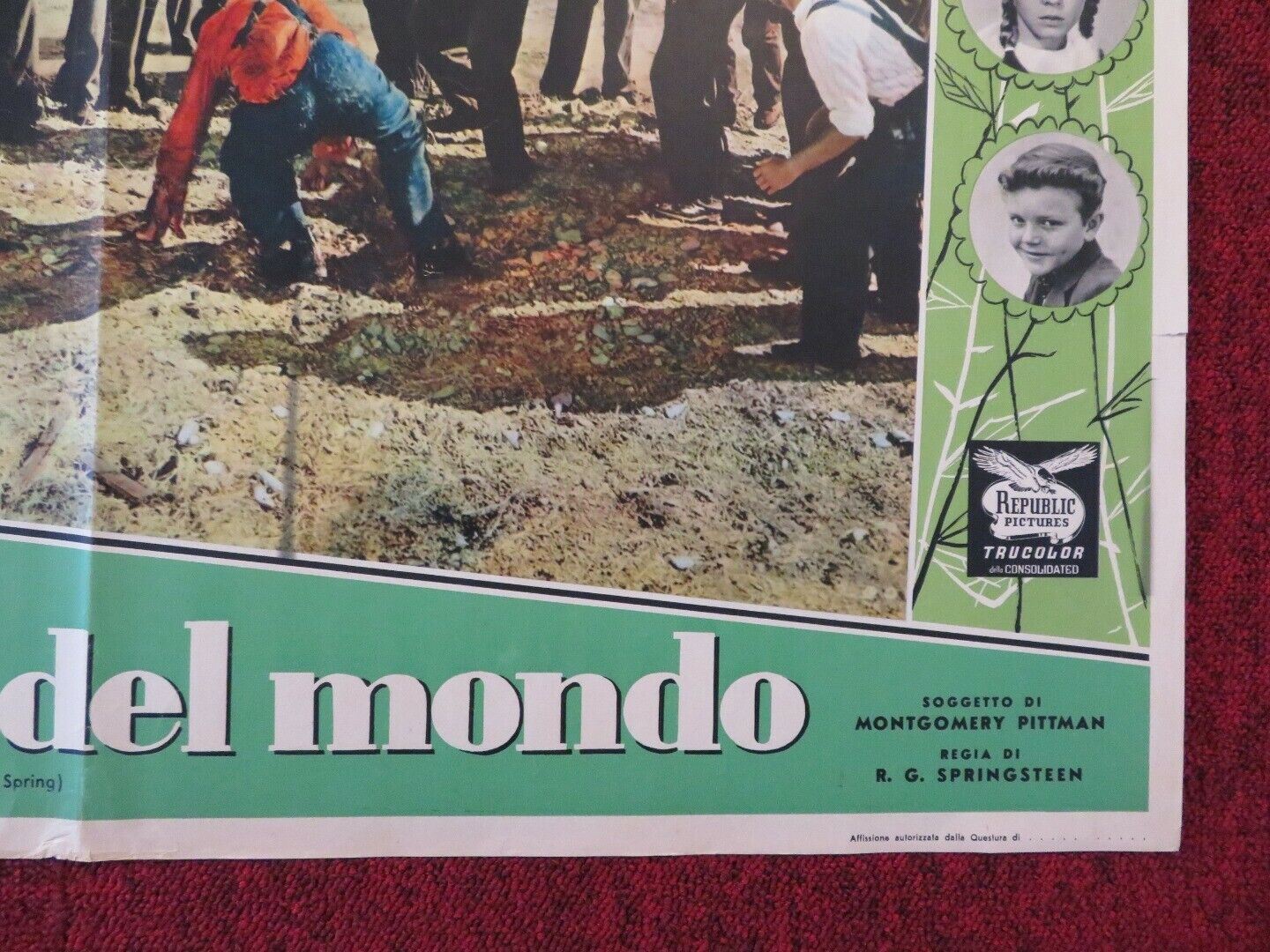 L'AMORE PIU' GRANDE DEL MONDO / COME NEXT SPRING ITALIAN FOTOBUSTA POSTER 1956