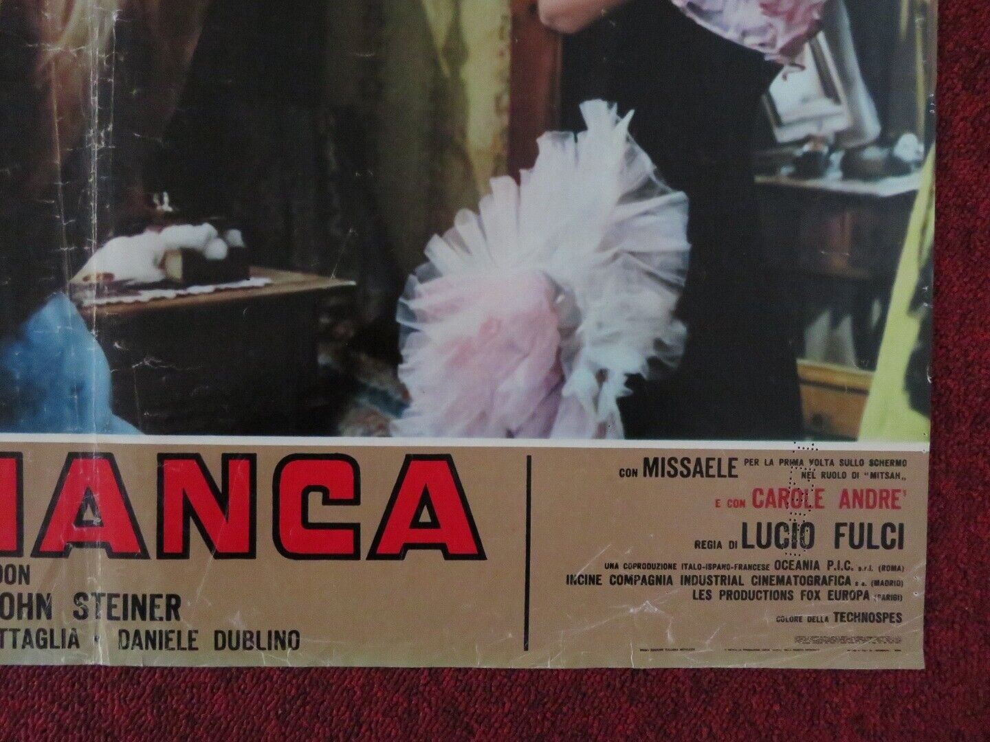 ZANNA BIANCA / WHITE FANG - D ITALIAN FOTOBUSTA POSTER LUCIO FULCI FRANCO NERO