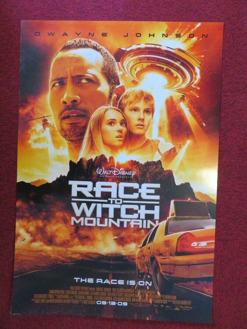 RACE TO WITCH MOUNTAIN US ONE SHEET ROLLED POSTER DISNEY DWAYNE JOHNSON 2009