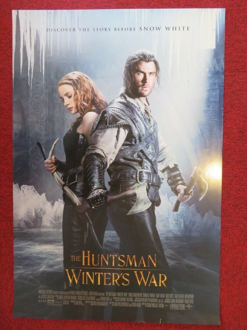 THE HUNTSMAN WINTER'S WAR US ONE SHEET ROLLED POSTER CHRIS HEMSWORTH 2016