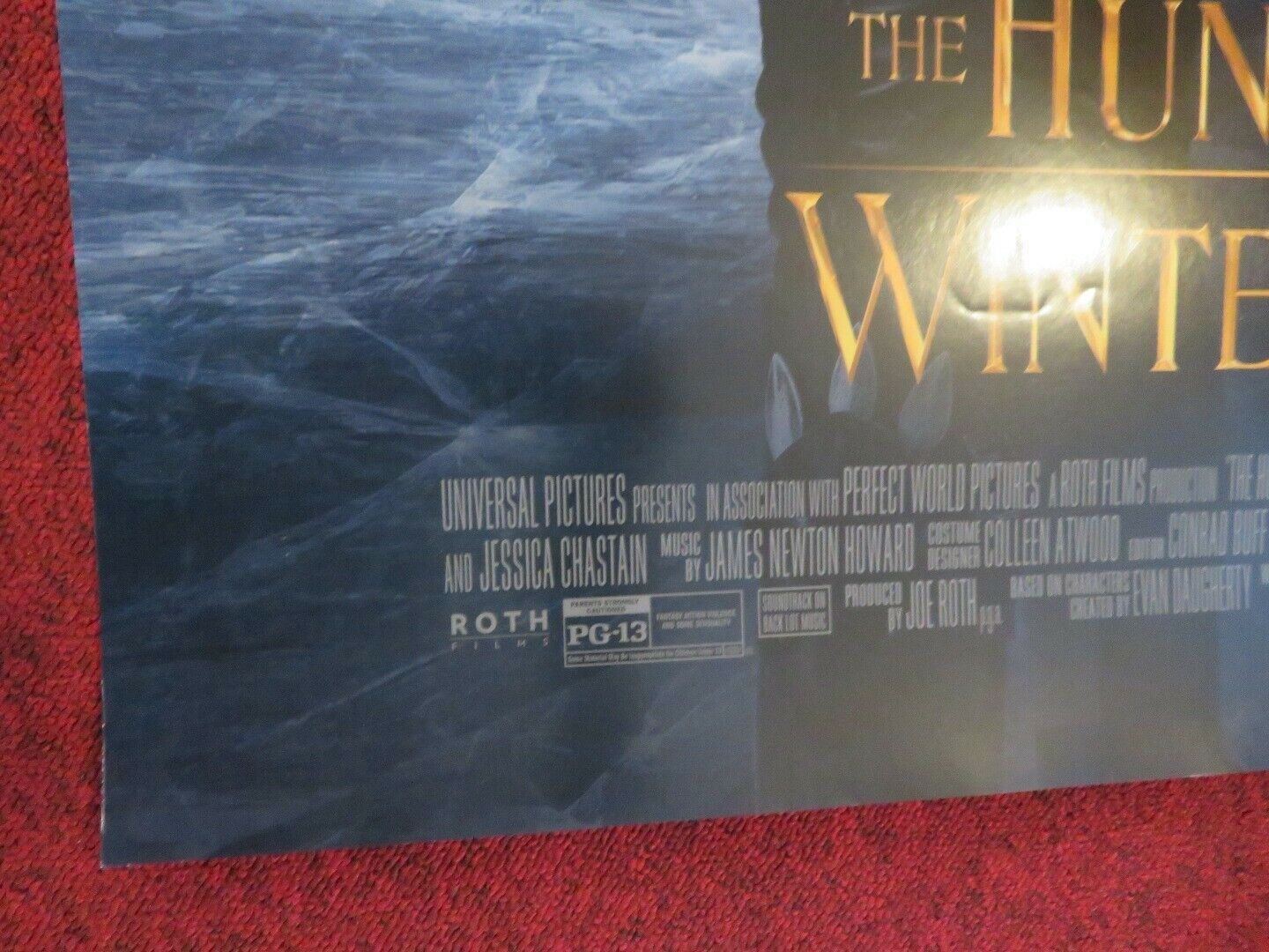 THE HUNTSMAN WINTER'S WAR US ONE SHEET ROLLED POSTER CHRIS HEMSWORTH 2016