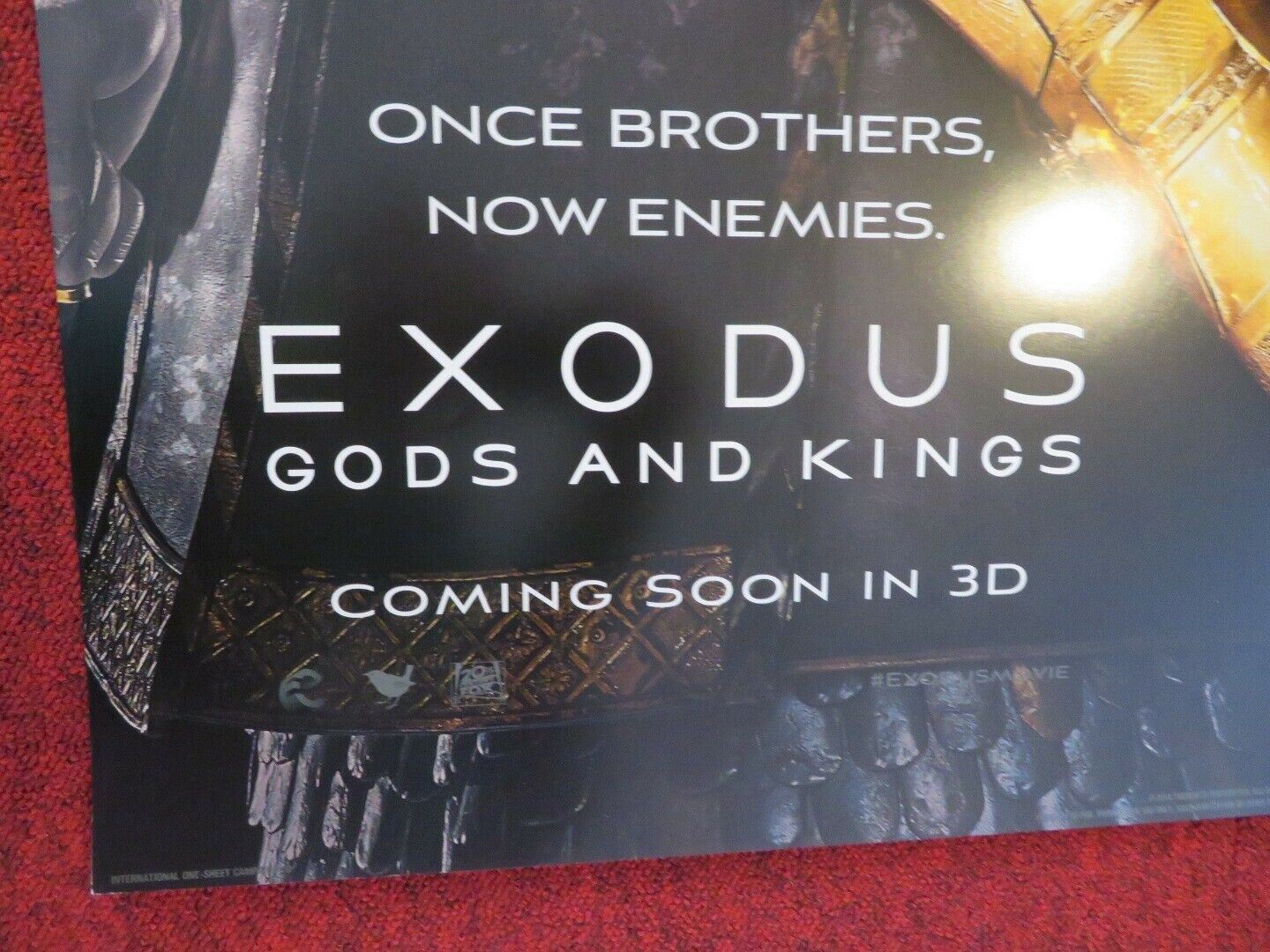 EXODUS GODS AND KINGS B US ONE SHEET ROLLED POSTER CHRISTIAN BALE 2014