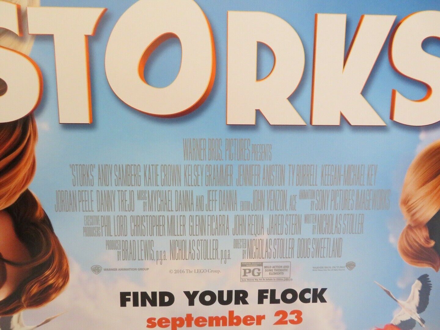 STORKS-B  US ONE SHEET ROLLED POSTER KELSEY GRAMMER 2016