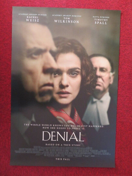 DENIAL US ONE SHEET ROLLED POSTER RACHEL WEISZ TIMOTHY SPALL 2016