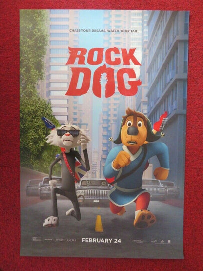 ROCK DOG  US ONE SHEET ROLLED POSTER LUKE WILSON EDDIE IZZARD 2016