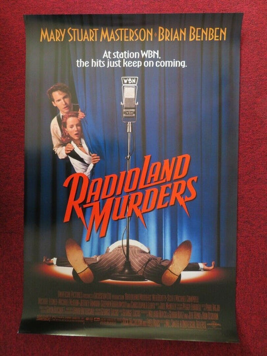 RADIOLAND MURDERS  US ONE SHEET ROLLED POSTER MARY STUART MASTERSON 1994