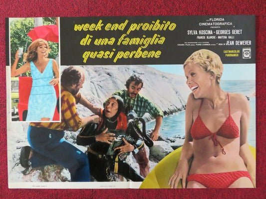 WEEK END PROIBITO DI UNA FAMIGLIA QUASI PERBENE - A ITALIAN FOTOBUSTA POSTER