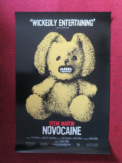 NOVOCAINE  US ONE SHEET ROLLED POSTER STEVE MARTIN 2001