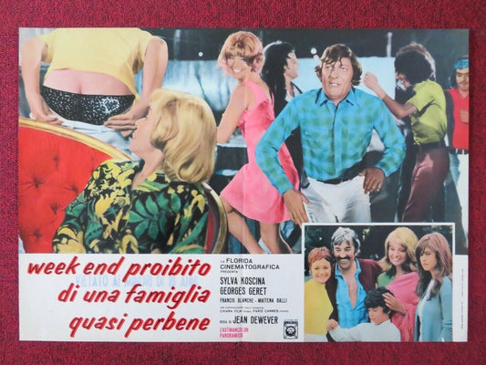 WEEK END PROIBITO DI UNA FAMIGLIA QUASI PERBENE - G ITALIAN FOTOBUSTA POSTER