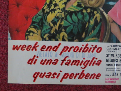 WEEK END PROIBITO DI UNA FAMIGLIA QUASI PERBENE - G ITALIAN FOTOBUSTA POSTER