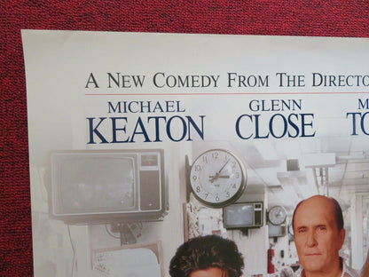 THE PAPER  US ONE SHEET ROLLED POSTER MICHAEL KEATON GLENN CLOSE 1994