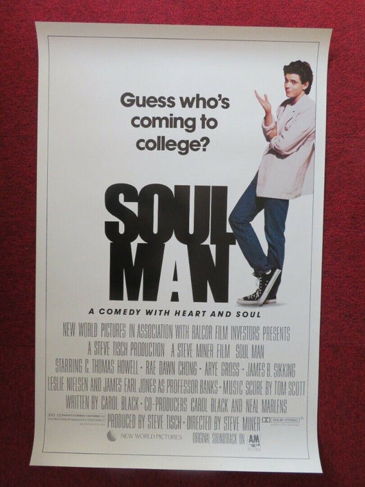 SOUL MAN  US ONE SHEET ROLLED POSTER C.THOMAS HOWELL LESLIE NIELSEN 1986