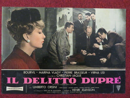 IL DELITTO DUPRE / DONT TEMPT THE DEVIL ITALIAN FOTOBUSTA POSTER 1963