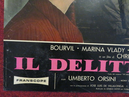 IL DELITTO DUPRE / DONT TEMPT THE DEVIL ITALIAN FOTOBUSTA POSTER 1963