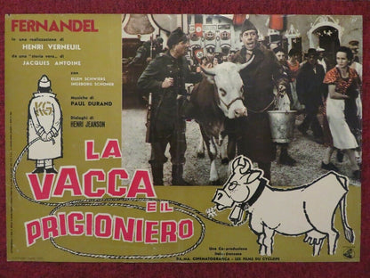 LA VACCA E IL PRIGIONIERO / THE COW AND I ITALIAN FOTOBUSTA POSTER 1959