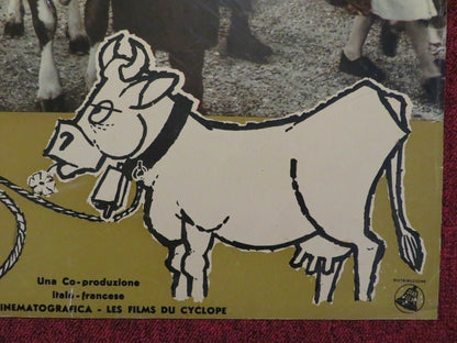 LA VACCA E IL PRIGIONIERO / THE COW AND I ITALIAN FOTOBUSTA POSTER 1959