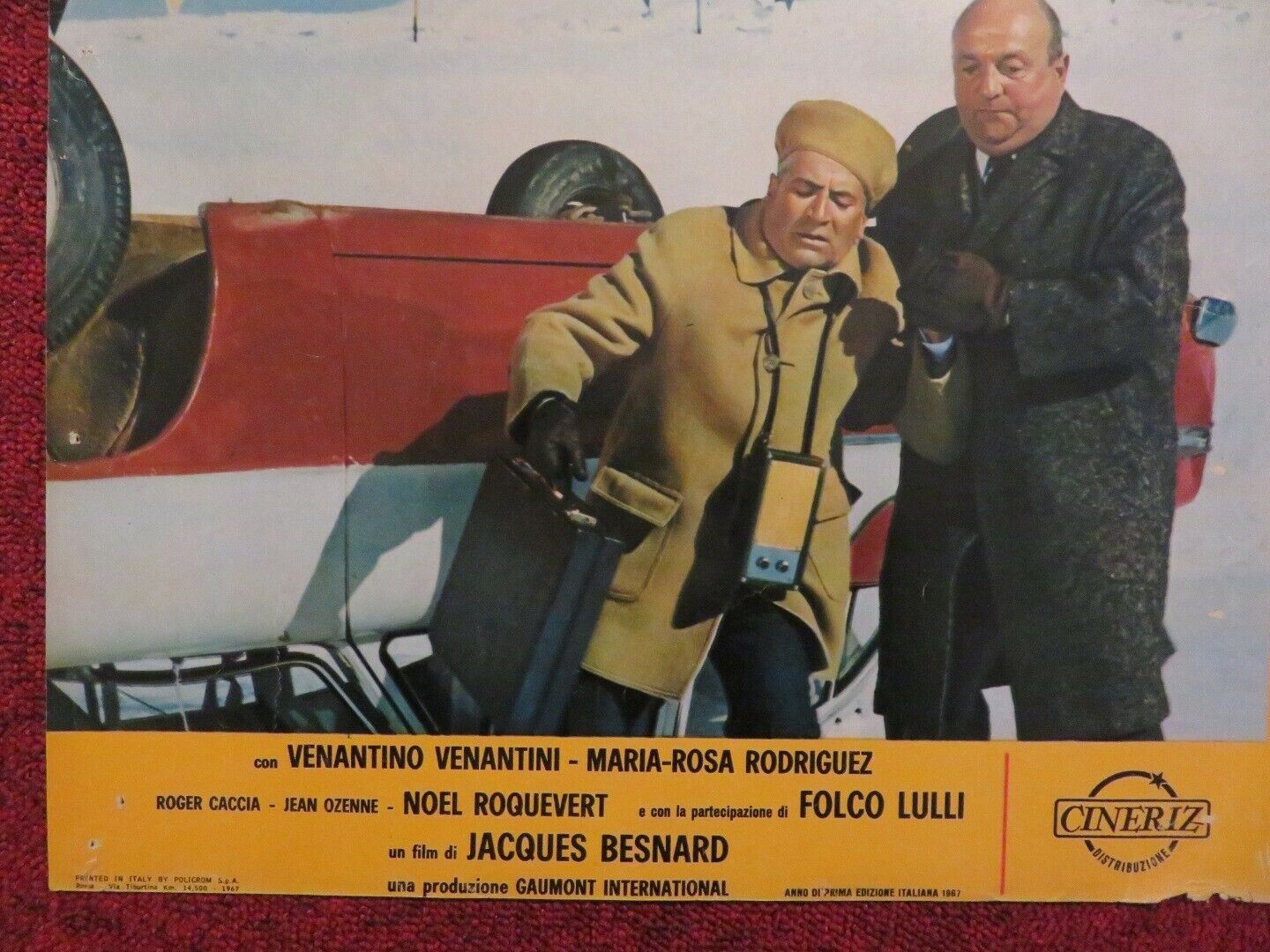 CHI HA RUBATO IL PRESIDENTE / THE RESTAURANT ITALIAN FOTOBUSTA POSTER 1966