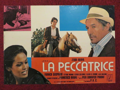 LA PECCATRICE / THE SINNER ITALIAN FOTOBUSTA POSTER ZEUDI ARAYA FRANCO GASPARRI