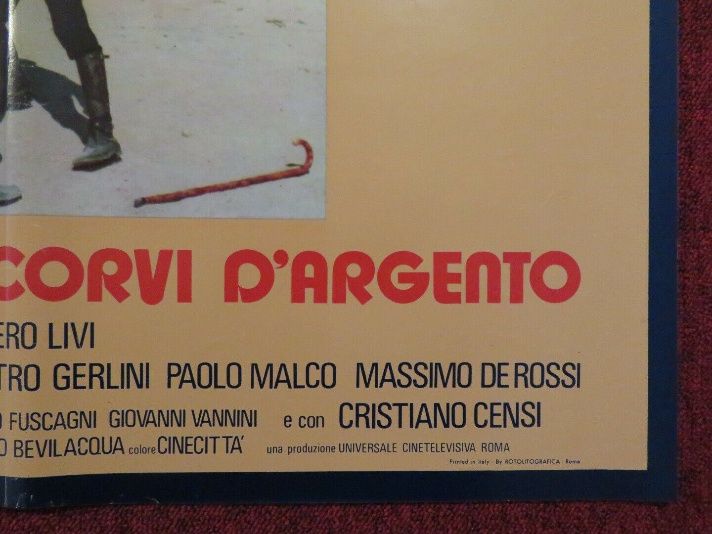 DOVE VOLANO I CORVI D'ARGENTO ITALIAN FOTOBUSTA POSTER CARRADO PANI 1977