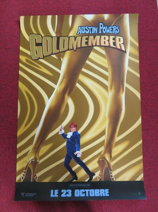 AUSTIN POWERS GOLDMEMBER FRENCH ONE SHEET ROLLED POSTER MIKE MYERS 2002