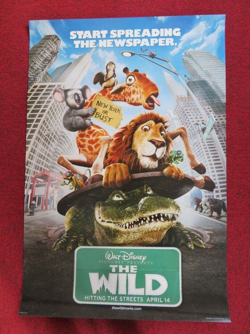 THE WILD  US ONE SHEET ROLLED POSTER DISNEY KIEFER SUTHERLAND  2006