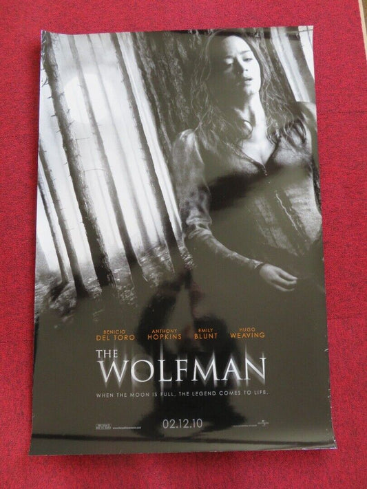 THE WOLFMAN  US ONE SHEET ROLLED POSTER ANTHONY HOPKINS EMMILY BLUNT  2010