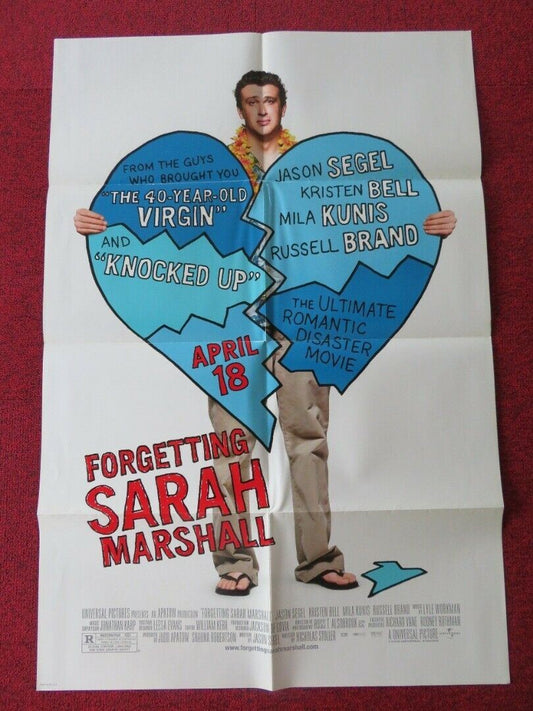 FORGETTING SARAH MARSHALL FOLDED US ONE SHEET POSTER JASON SEGAL 2008