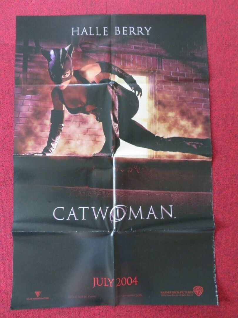 CATWOMAN  FOLDED US ONE SHEET POSTER HALLE BERRY 2004